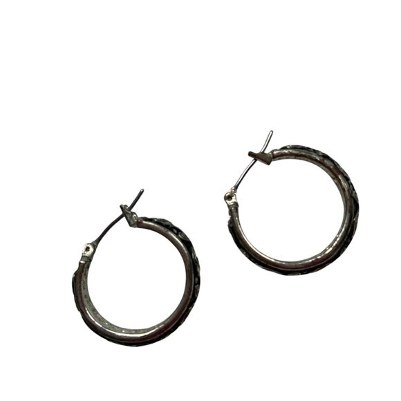 Nine Pairs Of Hoop & Stud Earrings In Mixed Silver & Gold Tones A179 - Picture 14 of 14